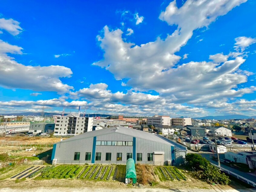 室内からの展望 天美ハイツ
