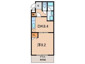 間取図 フジパレス式内町Ⅱ番館