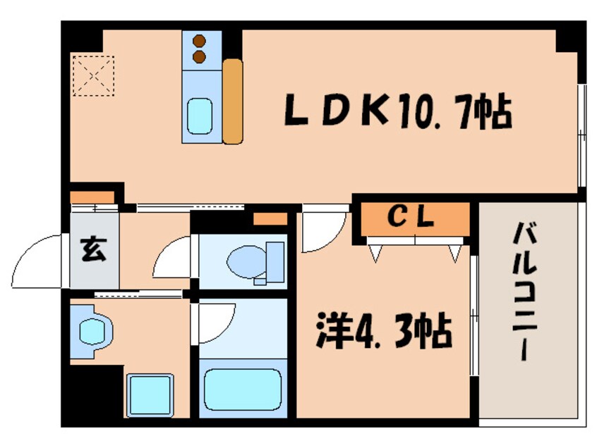 間取図 カスタリア壬生