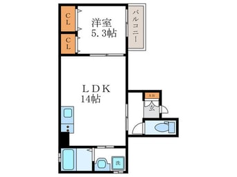 間取図 カーサ・フェリーチェ丸太町
