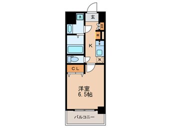 間取図 ジアコスモ難波南