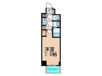 間取図 S-RESIDENCE難波Briller