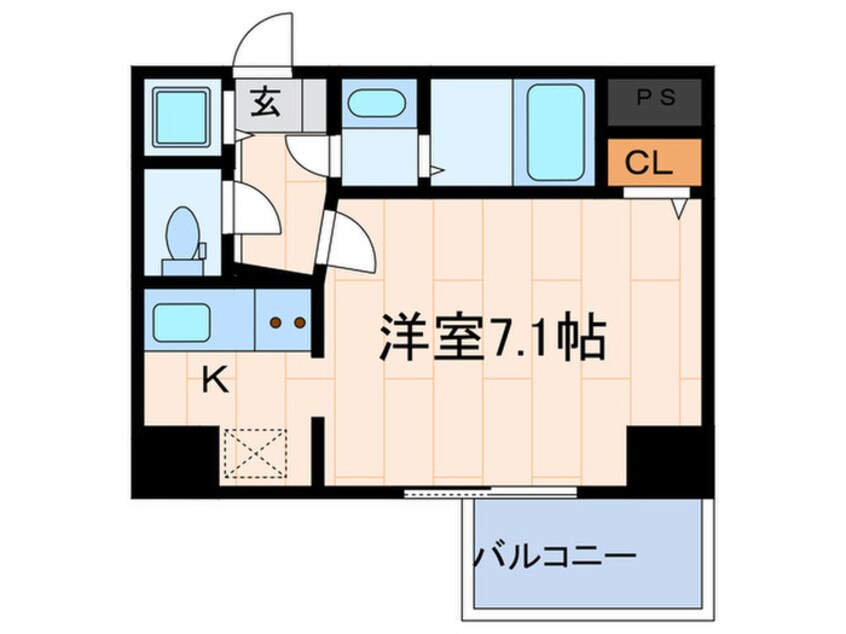 間取図 S-RESIDENCE難波Briller