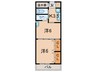 芦屋打出アーバンライフ(303) 2Kの間取り