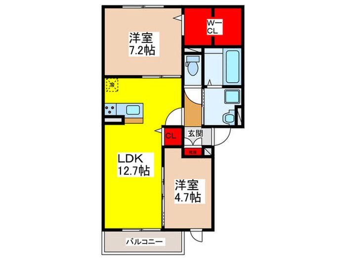 間取り図 仮)柏原市古町PJ  D