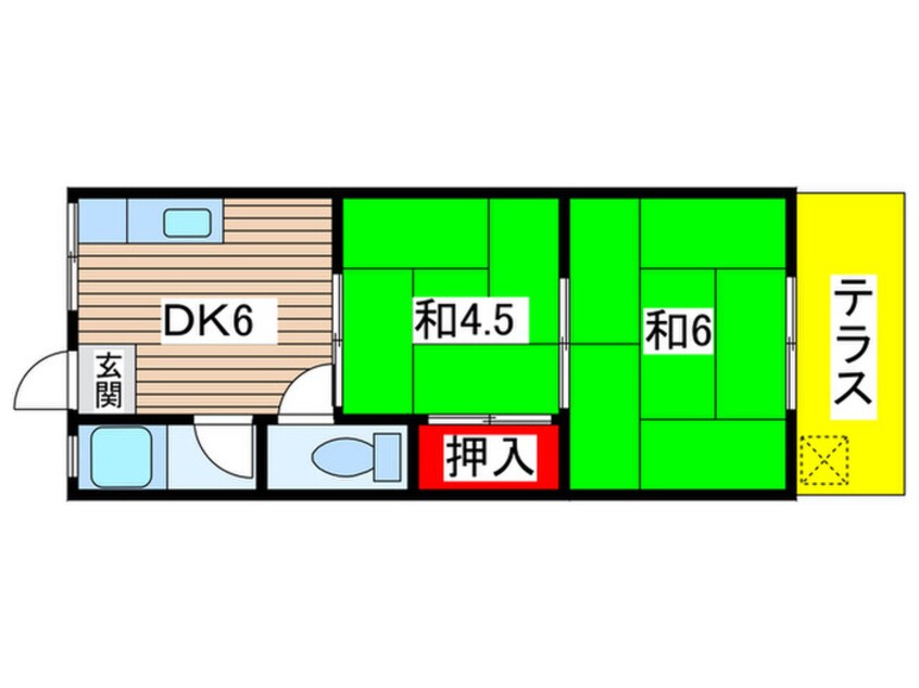 間取図 広沢コ－ポＢ棟