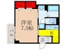 仮)コンテ石橋 1Kの間取り