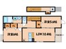 Ｃａｓａ・ｐｌａｃｉｄｏⅠ 2LDKの間取り