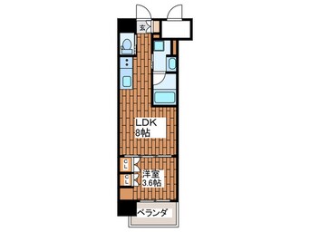 間取図 ソルレヴェンテ北堀江Q