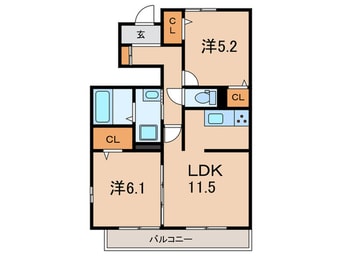 間取図 フィカーサ大久保