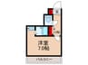 イヌーボ小若江 1Kの間取り
