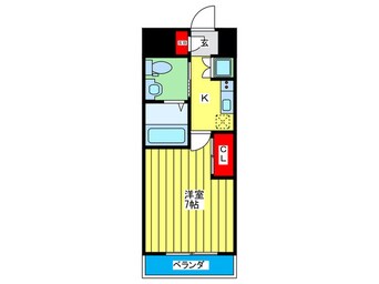 間取図 ﾌｧｰｽﾄﾌｨｵｰﾚ京橋ﾊﾟｰｸﾌﾛﾝﾄ(302)