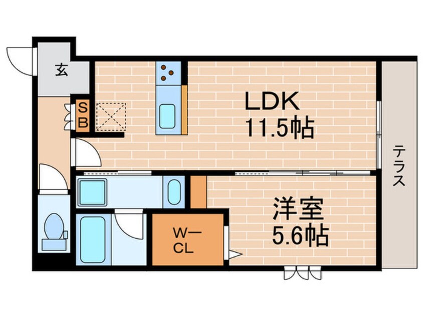 間取図 Le Ciel Clair Shukugawa