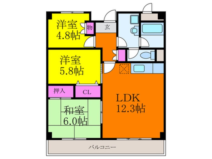間取図 ルミエールしみず