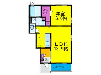 間取図 ミモザ楠根