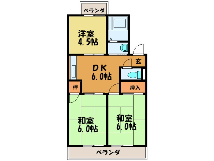 間取図 ロイヤルハイツ