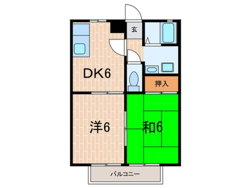 間取図 グリーンハイツ奥畑