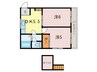 ハイツ大蔵 2DKの間取り