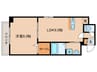 高栄京町マンション 1LDKの間取り
