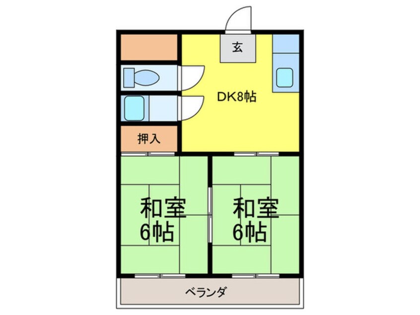 間取図 ジョイフリ－富士