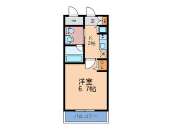 間取図 ビガーポリス224松ケ枝町Ⅱ