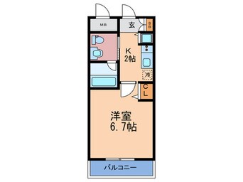 間取図 ビガーポリス224松ケ枝町Ⅱ