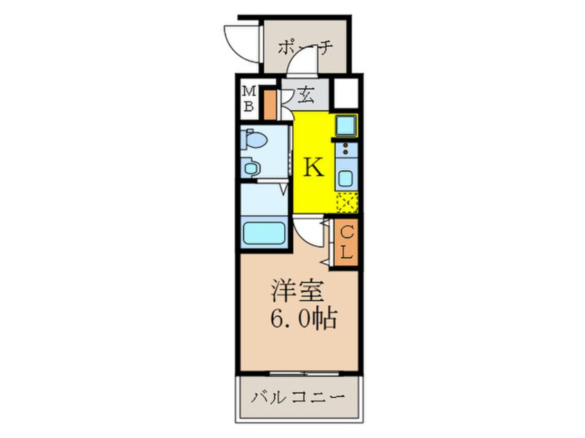 間取図 ｴｽﾃﾑｺｰﾄ新大阪Ⅷﾚｳﾞｫﾘｽ(709)