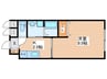 アーバンソレイユ18 1Kの間取り