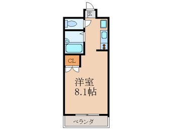 間取図 ﾗｳﾑ江坂