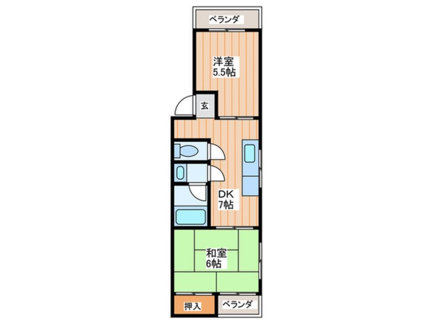 間取図 西田マンション