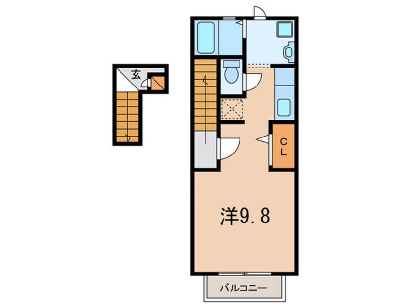 間取図 プリマベ－ラ森友