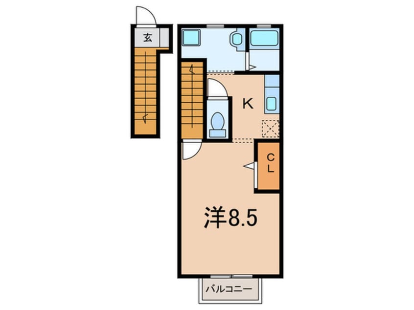 間取図 プリマベ－ラ森友