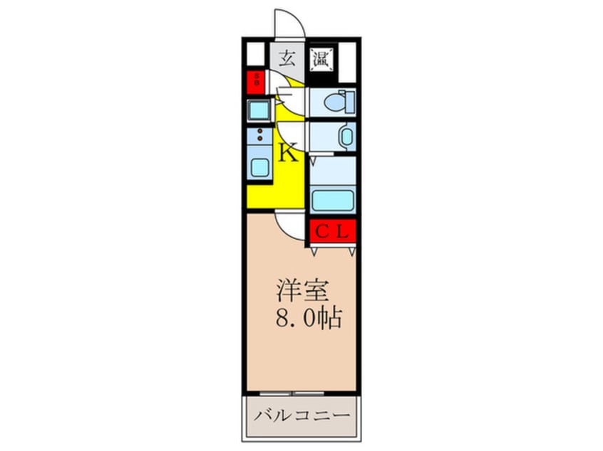 間取図 ｱﾄﾞﾊﾞﾝｽ新大阪CityLifeⅡ(503)