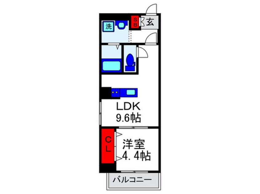 間取図 フィユフラッツ長興寺