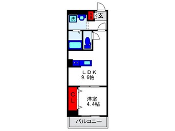 間取図 フィユフラッツ長興寺