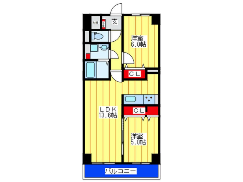 間取図 F-TAMATSUKURI