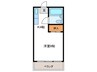 三宅マンション 1Kの間取り