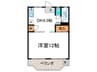 三宅マンション 1DKの間取り