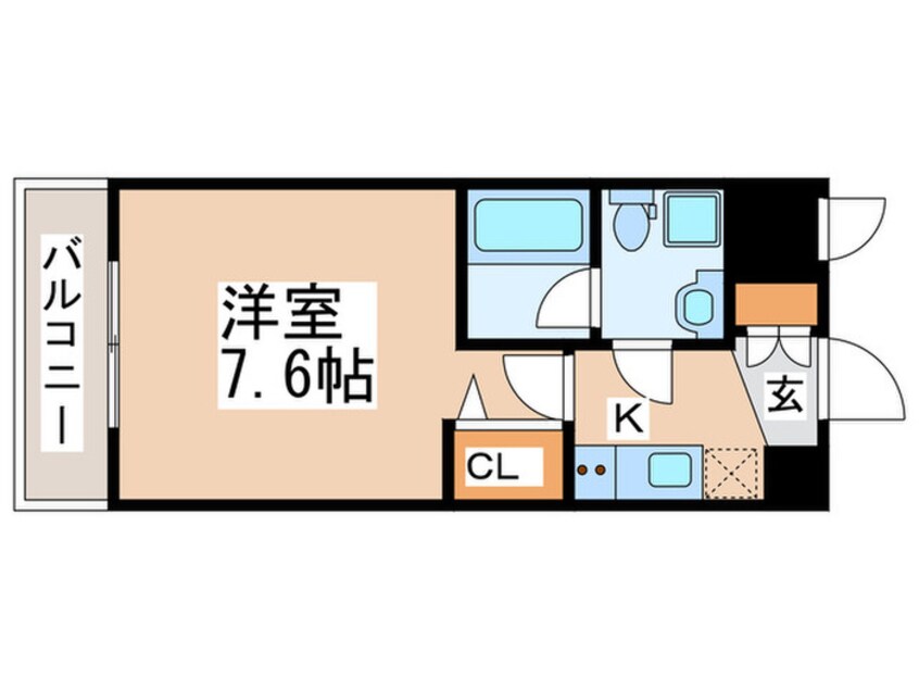 間取図 メゾンキコー難波南