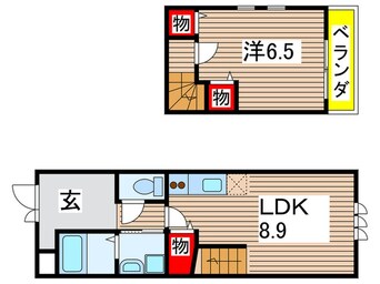 間取図 メゾネットMORINOVU