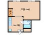枝川ハイツ 1Kの間取り