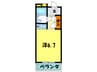 タ－ニングハイツ 1Rの間取り
