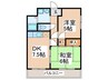 コーポ・旭 2DKの間取り