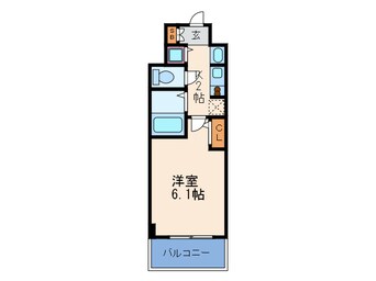 間取図 プレサンス梅田北デイズ(206)