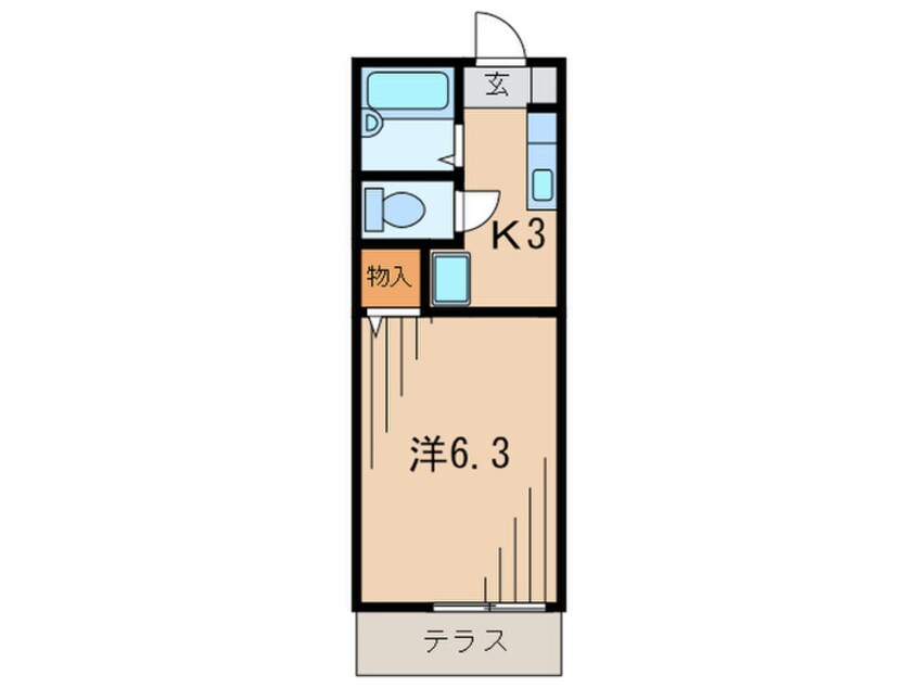 間取図 ラッキータウン二番館