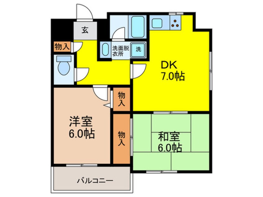 間取図 南田辺越部興産ビル