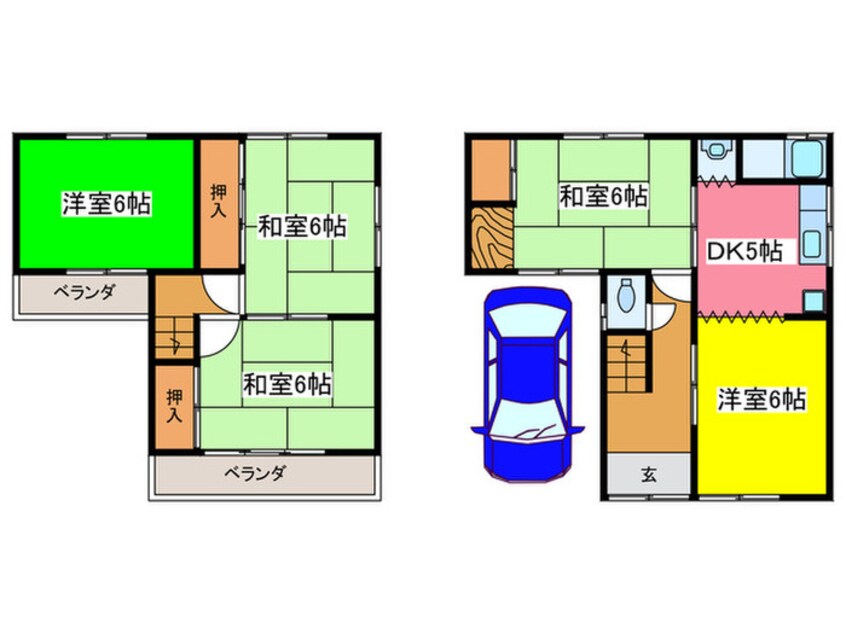 間取図 岸和田市松風町戸建