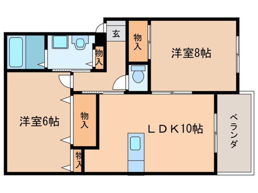 間取図 グランディールⅠ