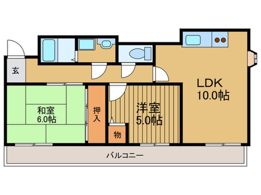 間取図 コンチネンタル鶴見