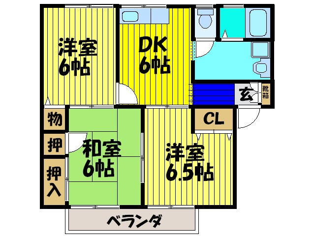 間取り図 田中ハイツＣ棟